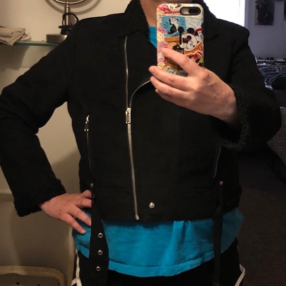 NWT Maralyn & Me Black Moto Jacket - Picture 2 of 9